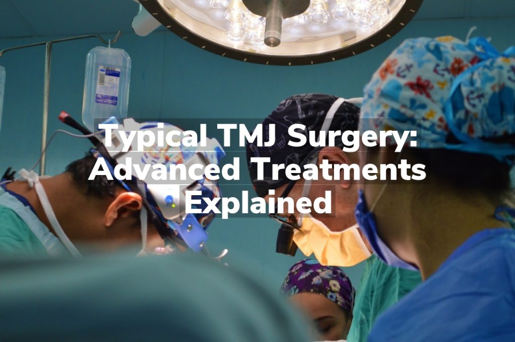 Typical TMJ Surgery: Advanced Treatments Explained